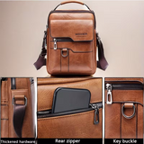 Men's retro crossbody Bag (brown) : High quality with multiple compartments, practical and versatile. It is the top choice for Father's Day, Valentine's Day and Christmas gifts - Rear View