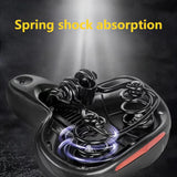 Wide, cushioned, and shock-absorbing bike saddle with memory foam and waterproof design – ensures ultimate comfort and support for every ride, whether on MTB, road, or indoor exercise bikes.
