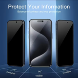 iPhone 14 Plus - 4-pack full-screen privacy tempered glass protective film - Front View