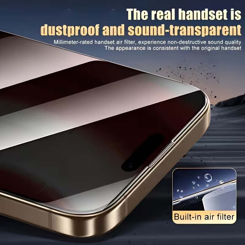 iPhone 16 Pro Max - 4-pack Full-screen Privacy Steel-Clad Glass Film