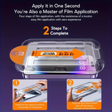 iPhone 15 Pro Max - 5 packs of high-definition protective film cases - Front View