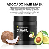 250ml Avocado & Coconut Oil Nourishing Hair Mask: Deeply moisturizing and nourishing, radiating natural radiance, smooth and non-frizzy - 45-Degree Angle