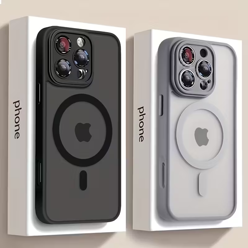 iPhone 13 Pro - High-end Magnetic Silicone Protective Case | Matte Semi-transparent Design | Anti-drop and Anti-scuff | Strong Magnetic Adhesion | Lightweight and Comfortable Feel
