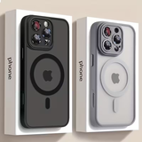iPhone 17 Pro Max - High-end Magnetic Silicone Protective Case | Matte Semi-transparent Design | Anti-drop and Anti-scuff | Strong Magnetic Adhesion | Lightweight and Comfortable Feel