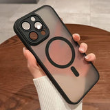 iPhone 17 Pro Max - High-end Magnetic Silicone Protective Case | Matte Semi-transparent Design | Anti-drop and Anti-scuff | Strong Magnetic Adhesion | Lightweight and Comfortable Feel