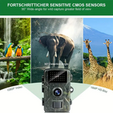 Hiking and hunting camera with night vision function, high-definition, 0.8s trigger, 120 ° wide-angle lens, used for outdoor camping, wildlife monitoring, home security monitoring, orchard monitoring (battery not included) - Side View
