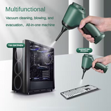 Three-in-one high-power cordless vacuum cleaner, suitable for both car and home use, with an ultra-long battery life. It can vacuum, blow air, remove dust, and clean pet hair. It comes with a variety of accessories and is ready to use immediately - 45-Degree Angle