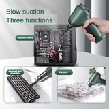 Three-in-one high-power cordless vacuum cleaner, suitable for both car and home use, with an ultra-long battery life. It can vacuum, blow air, remove dust, and clean pet hair. It comes with a variety of accessories and is ready to use immediately - Rear View