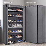 Multi-functional 10-layer shoe rack (can be freely disassembled into any number of layers) - Easy to assemble, portable for storage, suitable for 15 to 27 pairs of sports shoes, high heels and boots, it is an ideal choice for home use - 45-Degree Angle