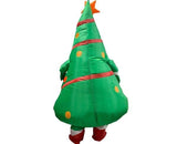 Inflatable Christmas Tree Costume Christmas Costume Polyester Christmas Costume - Green - Size 01 - Top-Down View