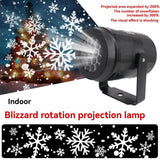 LED Christmas Projection Light Christmas Decorations Winter Wonderland Decor - Black - Size Christmas - Side View