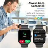 Smartwatch, men's and women's, 4.95cm fitness tracker, supports answering/making calls, wireless/睡Sleep tracking / 50 exercise modes, fitness watch, holiday gift, Valentine's Day gift - Side View