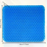 Ultra-large gel honeycomb cushion - Thick, soft, breathable, slip-resistant cooling pad, suitable for wheelchairs, offices - reduces sweating and pressure pain, all-season, lightweight, adjustable, comfortable all year round | breathable - Close-Up Angle