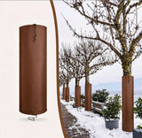 100*30*30cm Palm Tree Root Protectors Winter Protection for Trees Root Self Adhesive Plant Trunk Insulation Cover with Drawstring for Garden Outdoor Cold Weather Plants Trunk Protection - Orange - Low Angle