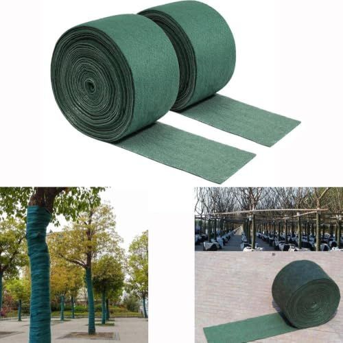 4Pack 15m Tree Wrap Cold Proof Cloth Thick Garden Greening Warm Wrap Sun Protection and Frost Resistance for Winter Plants, 0.12-15M - Green - Size 4Pack