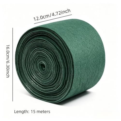 4Pack 15m Tree Wrap Cold Proof Cloth Thick Garden Greening Warm Wrap Sun Protection and Frost Resistance for Winter Plants, 0.12-15M - Green - Size 4Pack