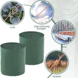 4Pack 15m Tree Wrap Cold Proof Cloth Thick Garden Greening Warm Wrap Sun Protection and Frost Resistance for Winter Plants, 0.12-15M - Green - Size 4Pack