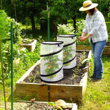4Pack Pop Up Insect Barrier Plant Cover Net, 19.6