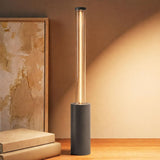 Cordless Table Lamp Rechargeable, Black Aluminum Touch LED Lamp, Dimmable 2200K Warm White, USB-C Charging, 3 Modes, for Bedroom & Dining - Gray - Size 30*4cm