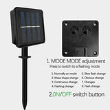 Set of 8 Candy Cane Christmas Decorations Solar Energy Christmas Crutch Ground Lamp Outdoor Plug-in Candy Crutch Lawns Landscapes Lamp