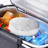 2Pack Portable Stainless Steel Ice Pack Reusable Cooler Pad for Picnic Reusable stainless steel cooling pack keeps food and drinks cold for picnics, lunch bags, camping and travel - Silver - Size 2Pack
