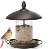 Metal Roof Bird Feeder - Chew Proof for Outdoor Hanging Wild Bird Seeds