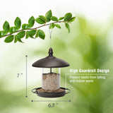 Metal Roof Bird Feeder - Chew Proof for Outdoor Hanging Wild Bird Seeds