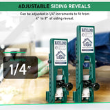 Siding Installation Tools, Siding Mounting Kit for Use with 5/16-Inch Fiber Cement Sidings, Lap Tools Gauge with Adjustable Reveals, Polycarbonate Body, 2 Pack