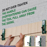 Siding Installation Tools, Siding Mounting Kit for Use with 5/16-Inch Fiber Cement Sidings, Lap Tools Gauge with Adjustable Reveals, Polycarbonate Body, 2 Pack - Low Angle