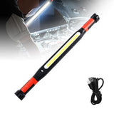 3000LM Rechargeable Magnetic Work Light, 2026 New LED Work Light Bar, Portable Under Hood Works Lights for Automotive Repair, Adjustable Magnetic LED Bar for Mechanics - Red