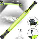 3000LM Rechargeable Magnetic Work Light, 2026 New LED Work Light Bar, Portable Under Hood Works Lights for Automotive Repair, Adjustable Magnetic LED Bar for Mechanics - Red - Close-Up Angle