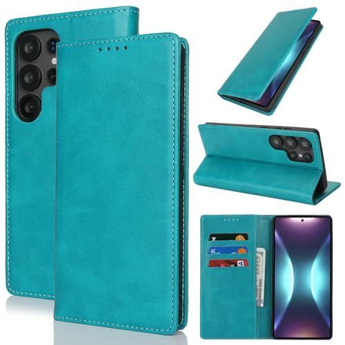 Fit for Samsung Galaxy Wallet Case with Card Holder for Women Men| Premium PU Leather, Flip Folio Purse Case, with Card Slot, Stand Holder,Magnetic Closure, TPU Shockproof Protective Case - Blue - Size Samsung A08 4G