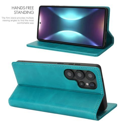 Fit for Samsung Galaxy Wallet Case with Card Holder for Women Men| Premium PU Leather, Flip Folio Purse Case, with Card Slot, Stand Holder,Magnetic Closure, TPU Shockproof Protective Case - Blue - Size Samsung A08 4G