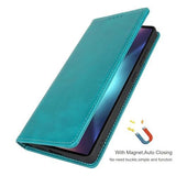 Fit for Samsung Galaxy Wallet Case with Card Holder for Women Men| Premium PU Leather, Flip Folio Purse Case, with Card Slot, Stand Holder,Magnetic Closure, TPU Shockproof Protective Case - Blue - Size Samsung A08 4G - 45-Degree Angle