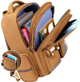 Cute Capybara Backpack with Chic Case and More Pins Ita Bag Cartoon Laptop Travel Utility Funny Going Out Casual Bag(Khaki) - Side View