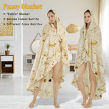 Burritos Tortilla Throw Blanket(Beige), Novelty Funny Round Blanket for Adults & Kids, Soft Flannel Tortilla Wrap Blanket（60",Teenagers）