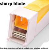 Butter Slicer for Pre-Sliced Butter & Cheese Cutter with Storage Container - Kitchen Tool for Baking, Cooking, Sandwiches, Bread, Cookies (1PC) - Side View