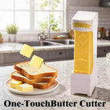 Butter Slicer for Pre-Sliced Butter & Cheese Cutter with Storage Container - Kitchen Tool for Baking, Cooking, Sandwiches, Bread, Cookies (1PC) - Top-Down View