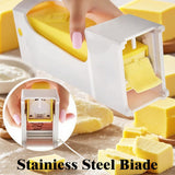 Butter Slicer for Pre-Sliced Butter & Cheese Cutter with Storage Container - Kitchen Tool for Baking, Cooking, Sandwiches, Bread, Cookies (1PC) - 45-Degree Angle