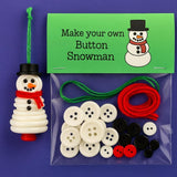 Christmas gift Christmas Button Ornament - Festive Santa Design Craft Kit （Red Christmas tree）