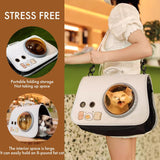 pet products Printed Space Capsule Cat Bag, Large Capacity Crossbody Dog Bag, Universal Pet Bag for All Seasons - Side View