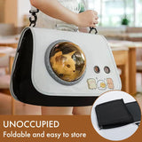 pet products Printed Space Capsule Cat Bag, Large Capacity Crossbody Dog Bag, Universal Pet Bag for All Seasons - Close-Up Angle