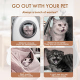 pet products Printed Space Capsule Cat Bag, Large Capacity Crossbody Dog Bag, Universal Pet Bag for All Seasons - Rear View