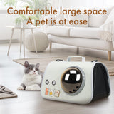pet products Printed Space Capsule Cat Bag, Large Capacity Crossbody Dog Bag, Universal Pet Bag for All Seasons - Top-Down View