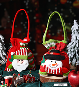 Christmas gift Festive Aussie Christmas Gift Bags: Cute Reindeer, Santa & Snowman Pouches for Xmas Treats & Gifting（Snowman） 