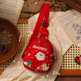 Christmas gifts Aussie Christmas Sling Bag -Santa-Themed, Adjustable & Compact for Festive Gifting & Styling(green)