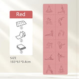 Portable Foldable Yoga Mat – Dual-Sided Non-Slip TPE Exercise Mat for Yoga, Pilates, Kids Nap & Travel (Pink) | Other Colors Available in Store