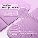 Portable Foldable Yoga Mat – Dual-Sided Non-Slip TPE Exercise Mat for Yoga, Pilates, Kids Nap & Travel (Purple) | Other Colors Available in Store