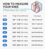 Honeycomb Knee Pads for Kids, Teens & Adults – Protective Compression Knee Guards for Basketball, Football, Cycling & Running(White,XS) - Rear View