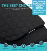 Honeycomb Knee Pads for Kids, Teens & Adults – Protective Compression Knee Guards for Basketball, Football, Cycling & Running(Black,XS) - 45-Degree Angle